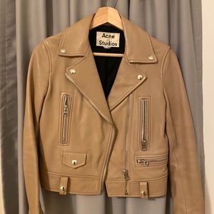 Acne studios leather jacket